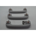 Kit Com 3 Puxador Alça Teto Pqp Creta 2021 Original Cinza-escuro