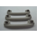 Kit 3 Puxador Alça Teto Pqp Nissan Kicks 2022 Original Creme