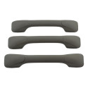 Kit 3 Puxador Alça Teto Pqp Duster 2014 Sandero Original Cinza