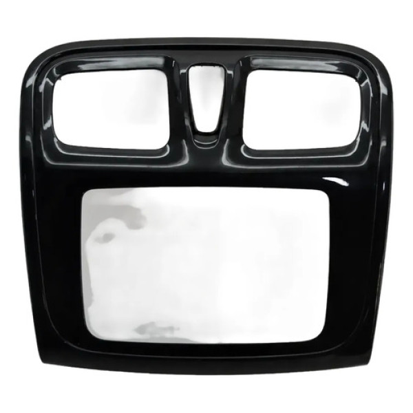 Moldura Radio Central Painel Sandero 2013 A 2021 Original Preto