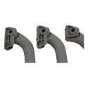 Kit 3 Puxador Alça Teto Pqp Vw Golf 2010 Bora Original Cinza