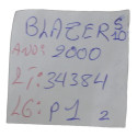 Acabamento Painel Instrumentos Gm Blazer S10 2000 Original Preto