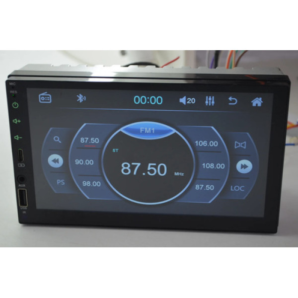 Central Multimídia Painel Mp5 Automotiva De 7 Polegadas Preto