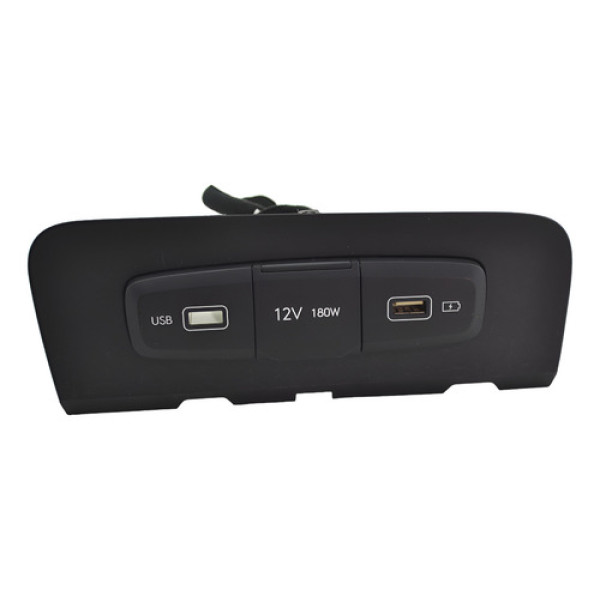 Entrada Conector Usb Tomada 12v Creta 2023 Original Preto