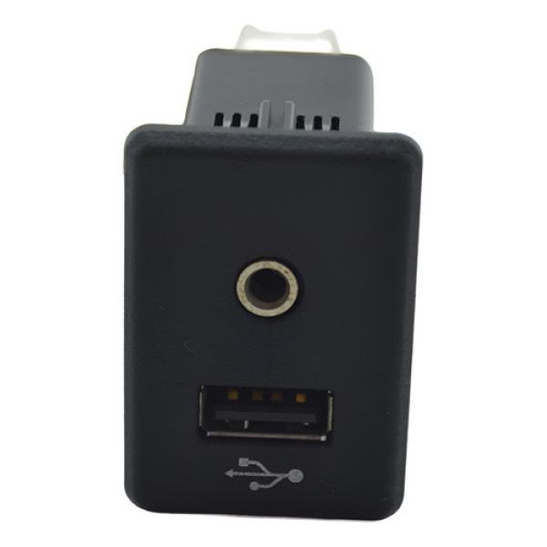 Botão Usb Auxiliar Nissan March 2017 Original Preto