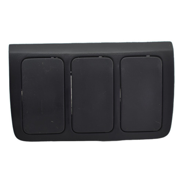 Moldura 3 Botão Falso Cego Honda Accord 2004 Original Preto
