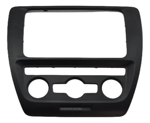 Moldura Central Painel P/radio Comando Ar Jetta 2013 Origina Preto
