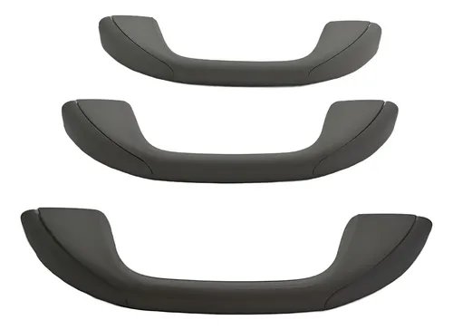 Kit Com 3 Puxador Alça Teto Pqp Renault Sandero 2015 Origina Cinza