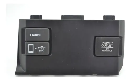 Moldura Com Tomada 12v Honda Civic 2021 Original Preto
