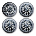 Jogo Rodas Liga Leve Aro 17 Black Gm Tracker 1.2 Rs 2024 Prateado