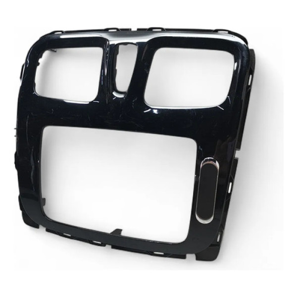 Moldura Multimídia Sandero 2014 A 2021 Preto Brilho