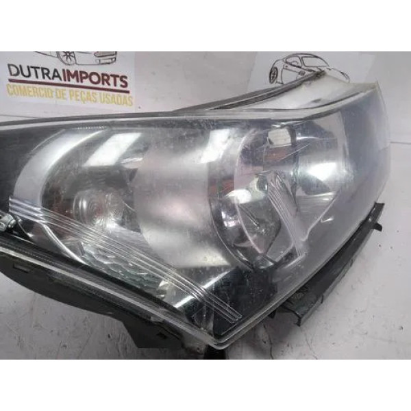 Farol Direito Cruze 2012 A 2016 Moldura Preta Recuperado Direito