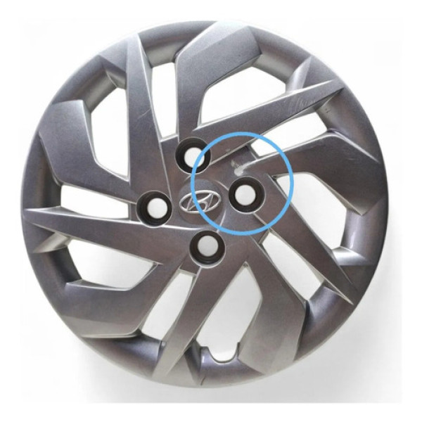 Calota Aro 15 Hb20 Sense 2020/ Original Peq Avaria Cinza