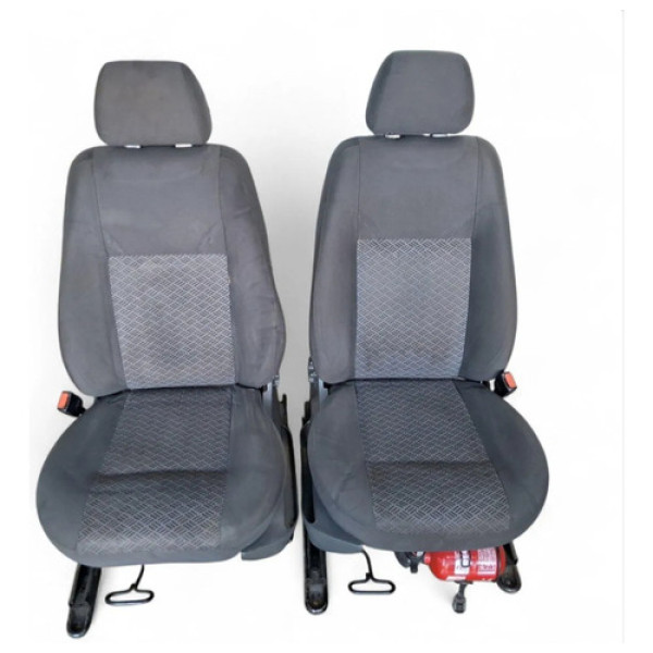 Jogo Bancos Dianteiro Fiesta 2003 2004 A 2014 Hatch Preto