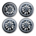 Jogo Rodas Liga Leve Aro 17 Black Gm Tracker 1.2 Rs 2024 Prateado