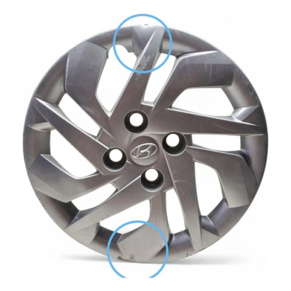 Calota Aro 15 Hb20 Sense 2020 A 22 Orig Peq Avaria Cinza