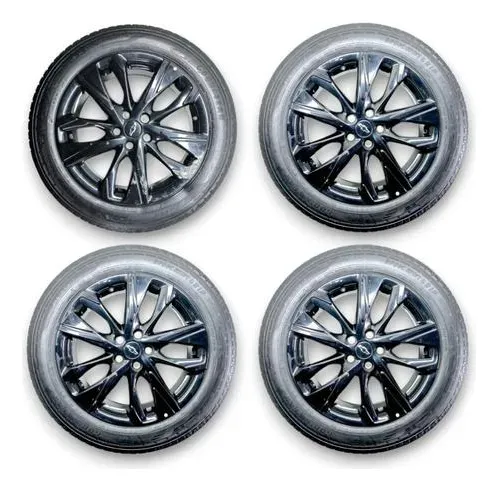 Jogo Rodas Liga Leve Aro 17 Black Gm Tracker 1.2 Rs 2024 Prateado