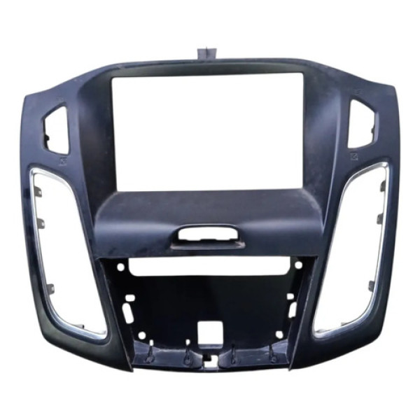Moldura Painel Central Ford Focus 2015 2016 Detalhe Preto
