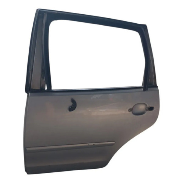 Porta Traseira Esquerda Prata Vw Polo 2003 2007 Traseira Esquerda Prata
