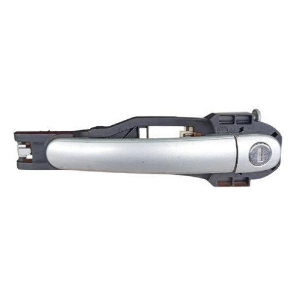 Maçaneta Externa Dianteira Esquerdo Vw Gol Fox 2012 2020 Prata Dianteira