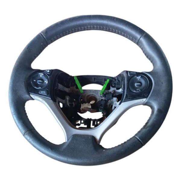 Volante Direção C/comando Honda Civic Lxl 2014 2016 C/detalh Preto