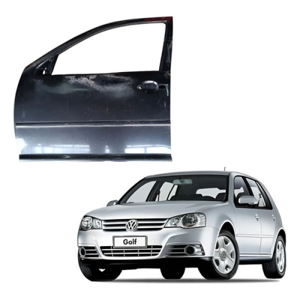 Porta Dianteira Esquerda Vw Golf 1999 2013 Dianteira Esquerdo Preta