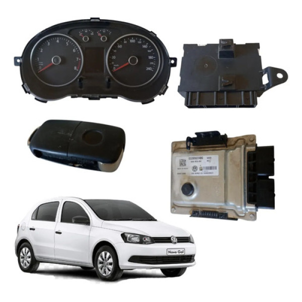 Kit Módulo Injeção Vw Gol Saveiro Voyage 1.6 C/comp Bordo