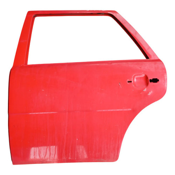 Porta Traseira Esquerda Vw Gol G4 2005 2014 Traseira Esquerdo Vermelho