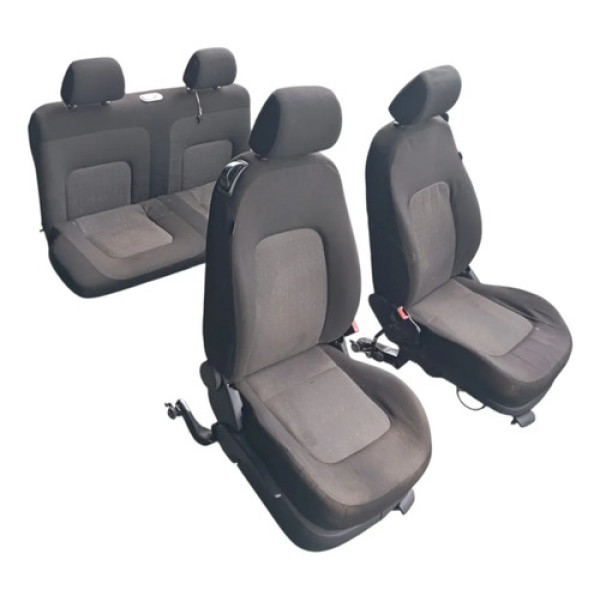 Kit Jogo Bancos Tecido Preto Vw New Beetle 2006 2012 Preto