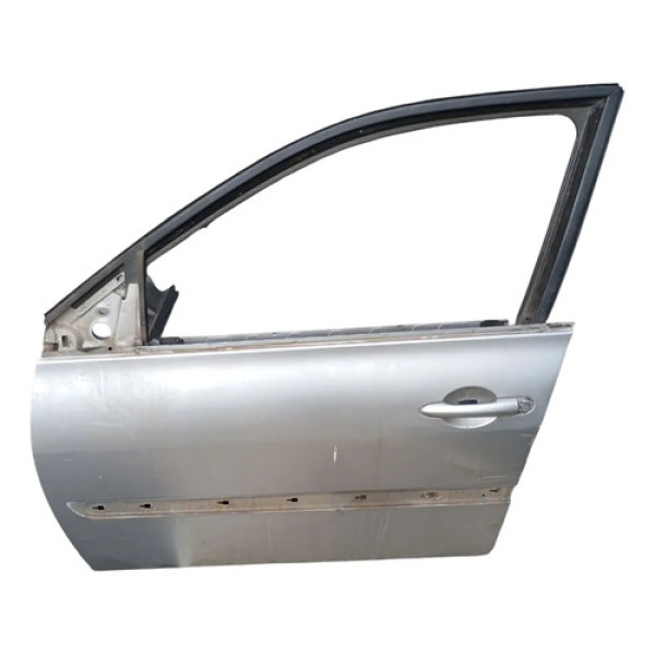 Porta Dianteira Esquerda Prata Renault Megane 2006 2012 Dianteira Esquerda Prata