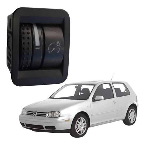 Botão Regulagem Reostato Vw Golf Bora 1999 2014 1c0941333a