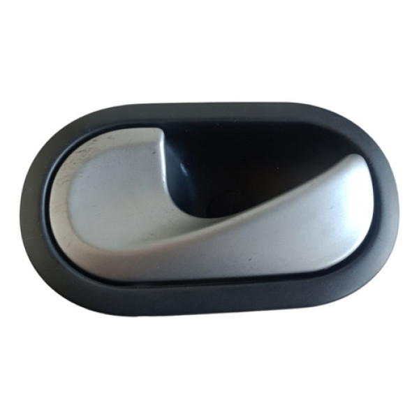 Maçaneta Interna Lado Esquerdo  Renault Megane 2007 2012 Preto E Cinza Dianteira