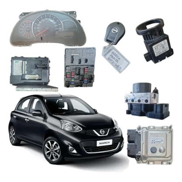Kit Code Módulo Injeção Nissan March 1.0 4cc 2016 2018
