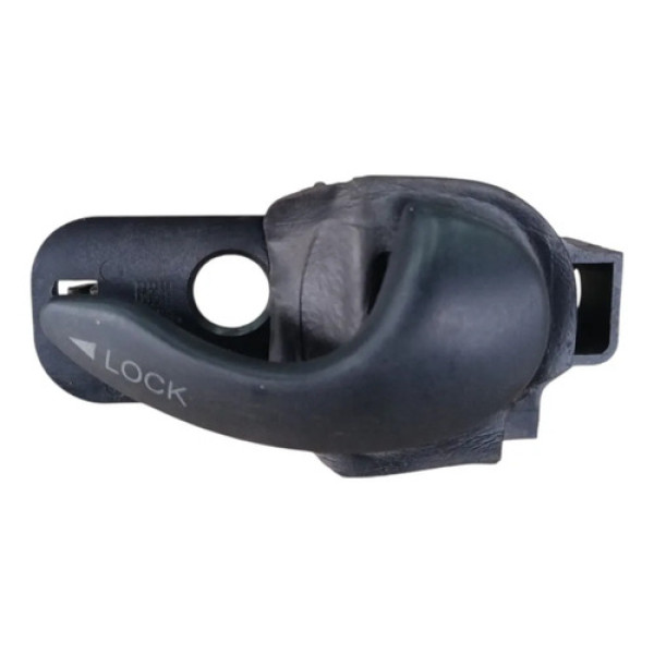 Macaneta Interna Porta Diantei Esquerda Fiat Siena 2010 2015 Preto Dianteira