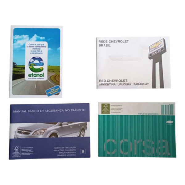 Kit Manual Proprietário Gm Corsa 2004 94742035