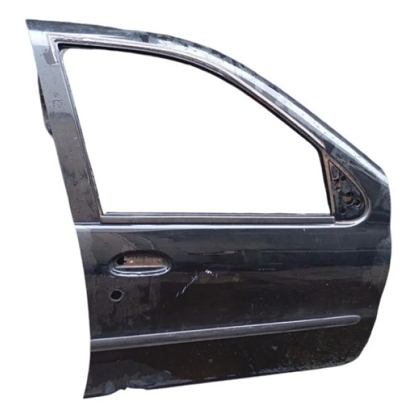 Porta Dianteira Direita Preta Fiat Siena Palio 2003 2004 Dianteira Direito Preto