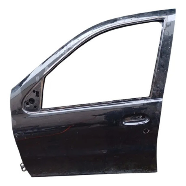 Porta Dianteira Esquerda Preta Fiat Siena 2003 2004 Dianteira Esquerda Preto