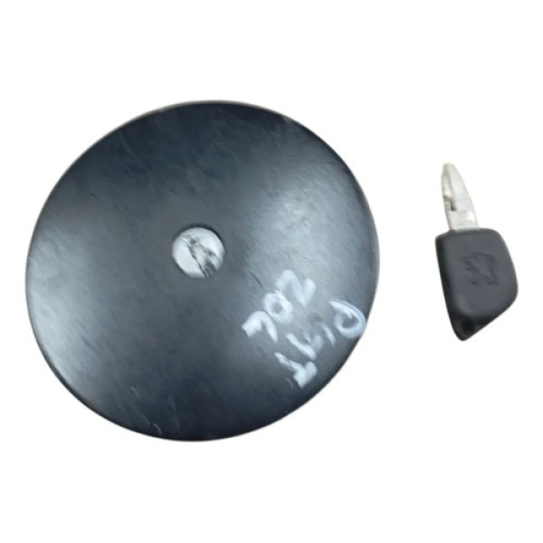 Tampa Portinhola Tanque Combustível Peugeot 206 2004 2009 Preto