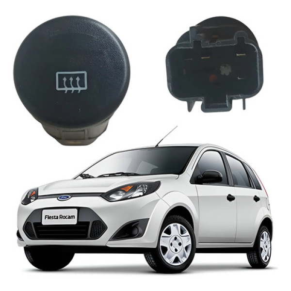 Botão Comando Desembaçador Ford Fiesta 2005 2012