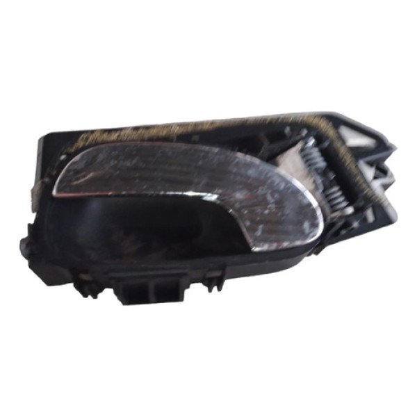 Maçaneta Interna Porta Esquerdo Peugeot 307 2009 A 2012 Preto Dianteira