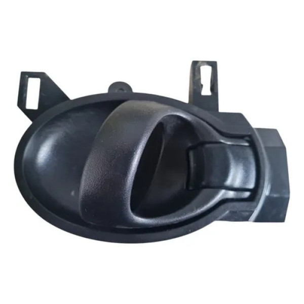 Maçaneta Interna Nissan March Esquerda 2015 2020 Preto Dianteira