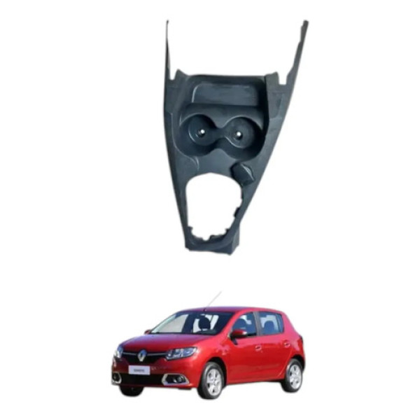 Console Central Porta Copos Renault Sandero 2015 2017