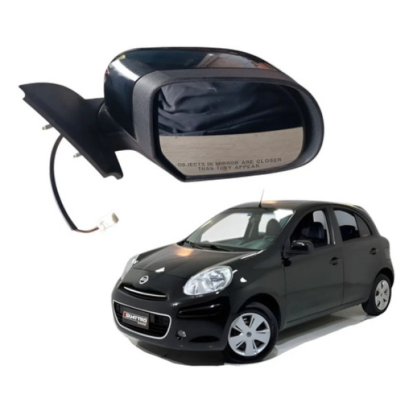 Retrovisor Elétrico Direito Nissan March 2012 2016