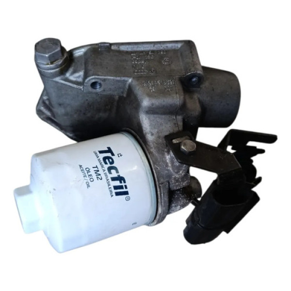 Suporte Filtro Óleo 2.0 1. Audi Vw A3 Golf Jetta 2002 2012 Prata