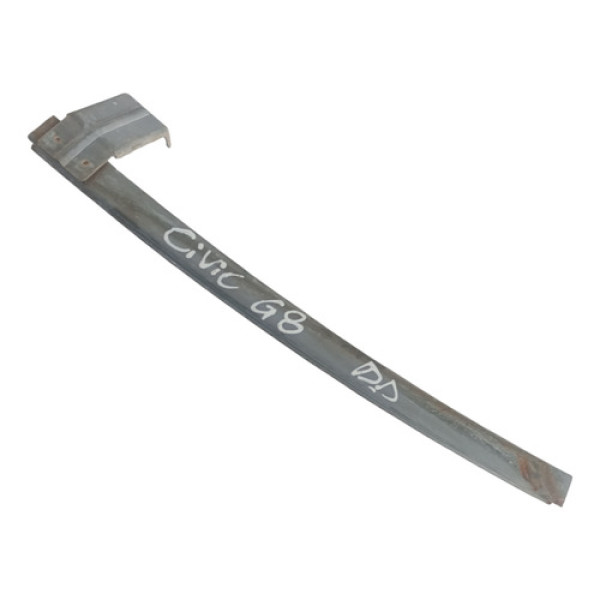 Trilho Guia Canaleta Vidro Dianteiro Direito Honda Civic Cinza (metal)