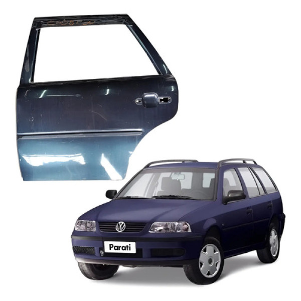 Porta Traseira Esquerda Vw Gol Parati G2 G3 G4 4p 1999 2010 Traseira Esquerdo Azul