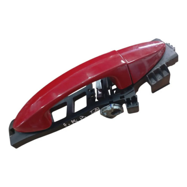 Maçaneta Externa Porta Traseira Direita Ford Ka 2015 2020 Vermelho Dianteira/traseira