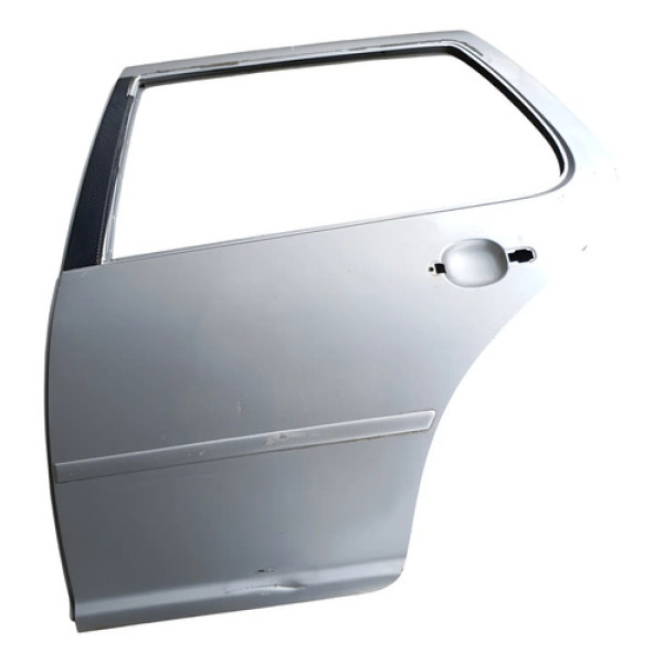 Porta Traseira Esquerda Vw Golf 1999 2013 Detalhe Traseira Esquerdo Prateado