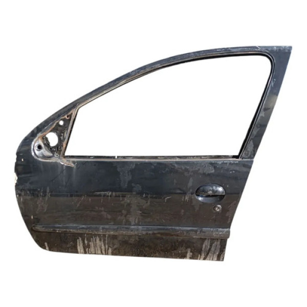 Porta Dianteira Esquerda Peugeot 206 2000 2008 Detalhes Dianteira Esquerda Preto