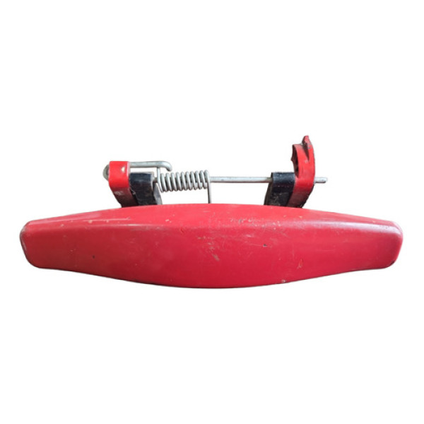 Maçaneta Externa Tras Esq Renault Sandero 2008 A 2013 Vermelho Traseira